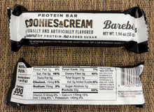 Load image into Gallery viewer, Barbells Cookies and Cream Protein Bar
