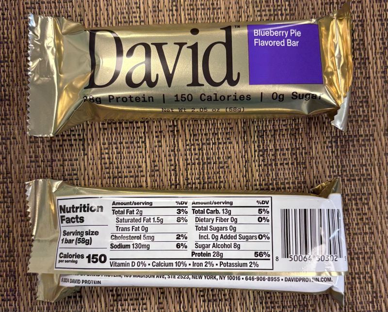 David Blueberry Pie Protein Bar