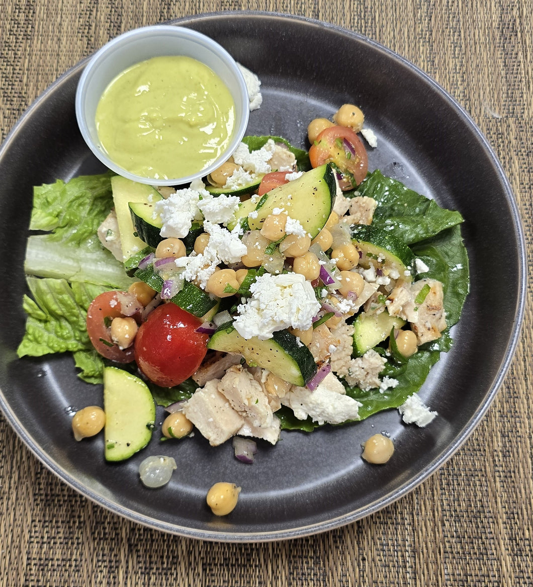 Grilled Mediterranean Feta Salad