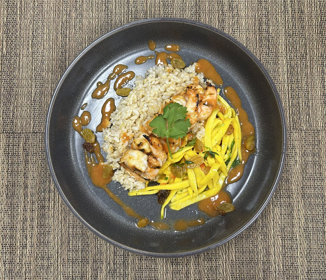 Mango BBQ Shrimp Bowl